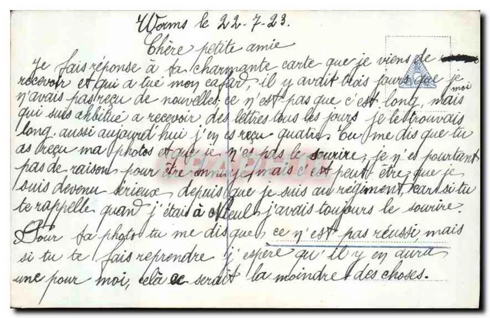 Soldat und Frau — Kriegsbriefkarte — Verlag L. Lévy, Nr. 474-L - Rückseite