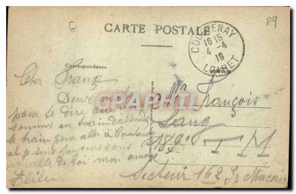 SENS — Vista geral — Poulain-Rocher, imp.-edit., SENS - Verso
