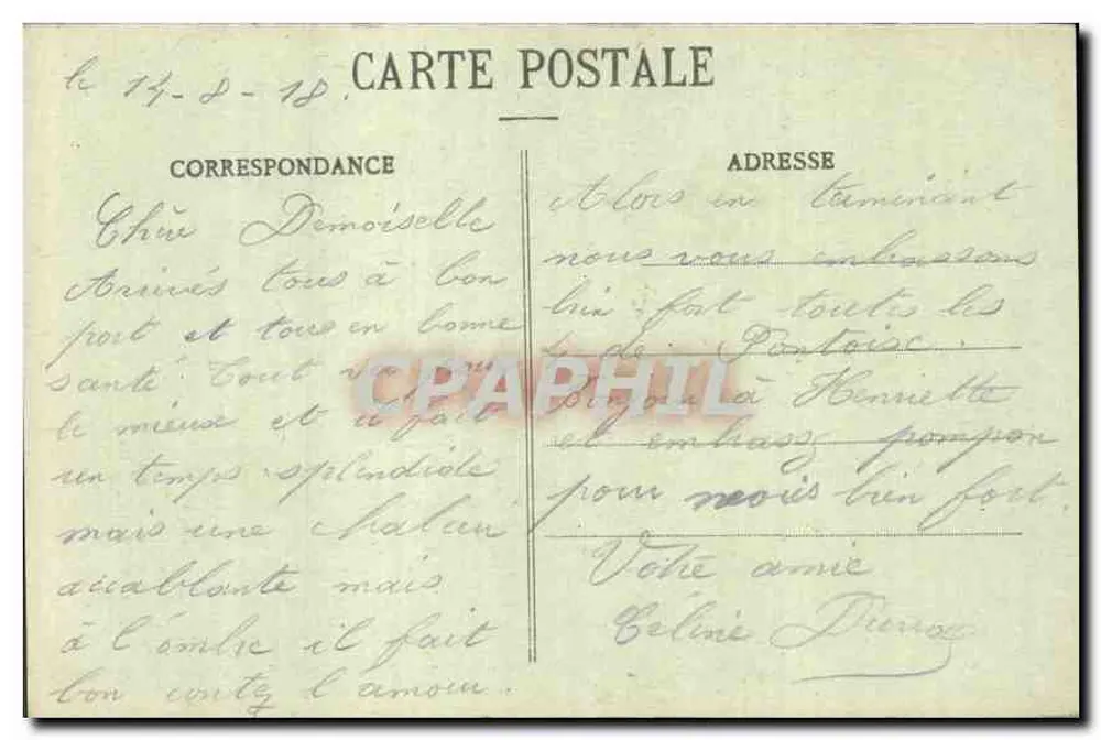 Pontoise - Il Municipio — A. Seyes, editore - Cliché Godelfroy - Verso
