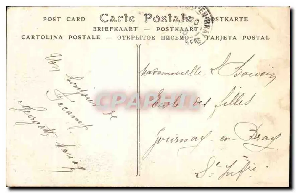 Fécamp — Destillerie der Benedictine, die Fontäne — ND Phot. - Rückseite
