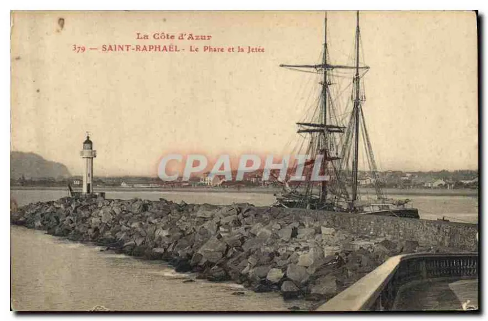 Saint-Raphaël — Der Leuchtturm und die Mole — Die Côte d'Azur - Vorderseite