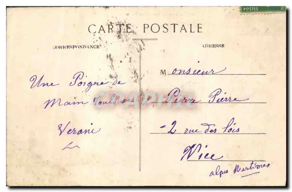 Toulouse — Ponte São Pedro — J. Longi-Béchel, editor. Toulouse - Verso