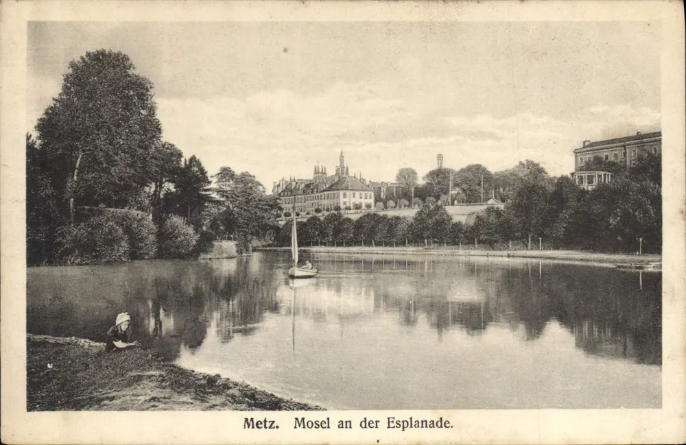 Metz — Moselle na Esplanada — Verlag E.D. Nölliteram, Metz, N° 7816 - Frente