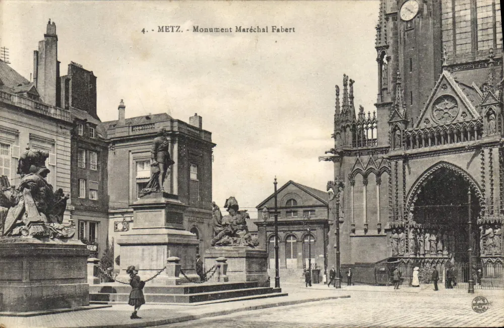 Metz - Monumento Mariscal Fabert — editor LIFÉ, n°4 - Frente