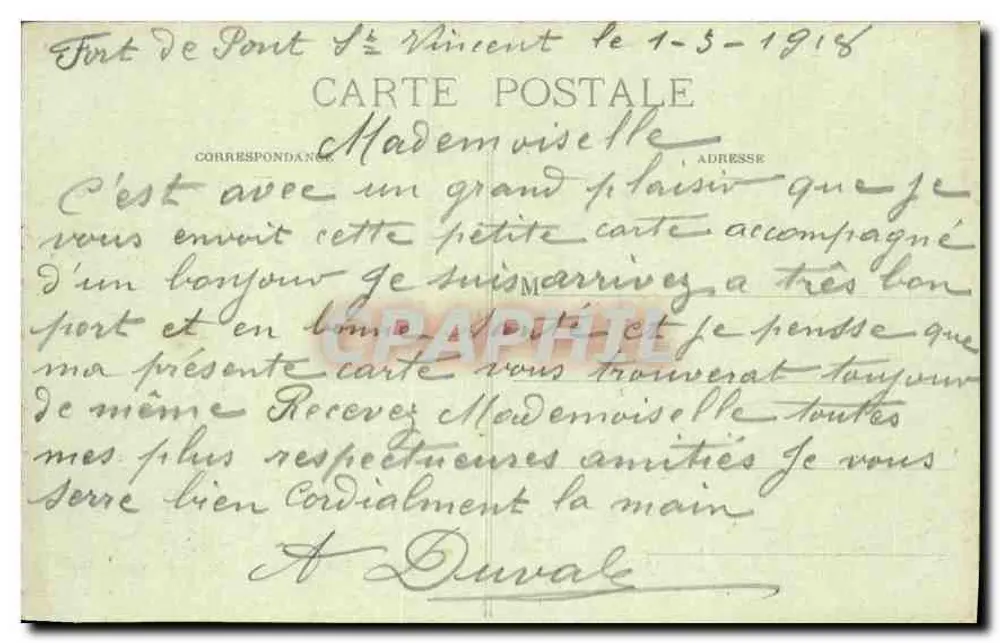 Pont-Saint-Vincent — O Castelo — Gliché Xionlie, fot., Chaligoy, n° 2061 - Verso