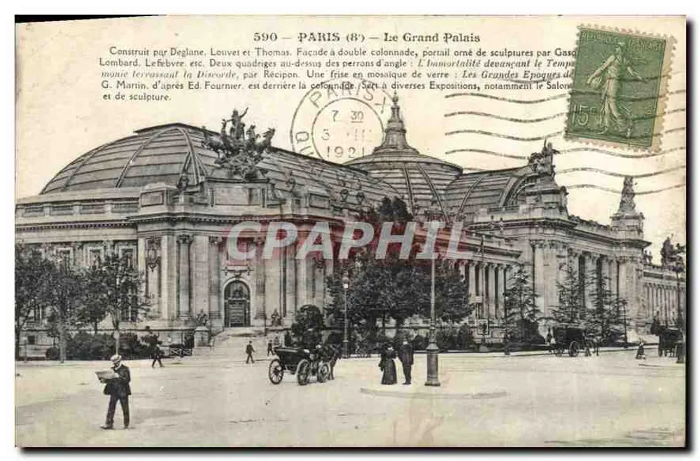 Paris (8e) — O Grande Palácio — Bilhete postal moderno n°590 - Frente