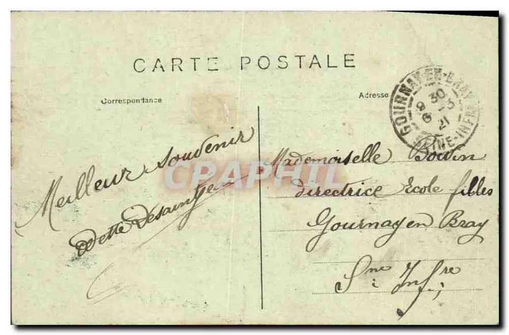 Paris (8e) — O Grande Palácio — Bilhete postal moderno n°590 - Verso