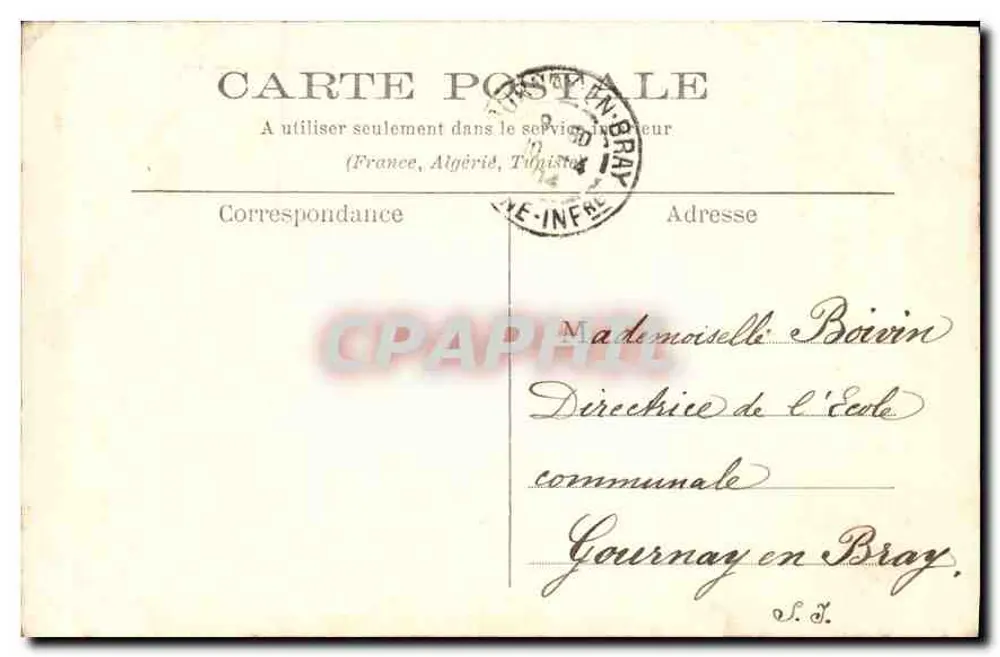 Dieppe — Hotel Royal — Editor G. Joffrechou - Verso