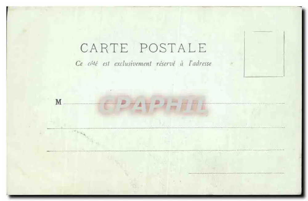 Calais — Die Straße der Zitadelle und der Glockenturm — LL. - Rückseite