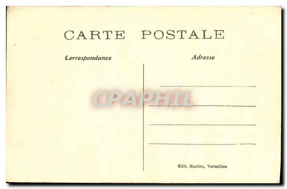 Parc de VERSAILLES — Bassin de Latone — Edit. Manlen, Versailles - Verso