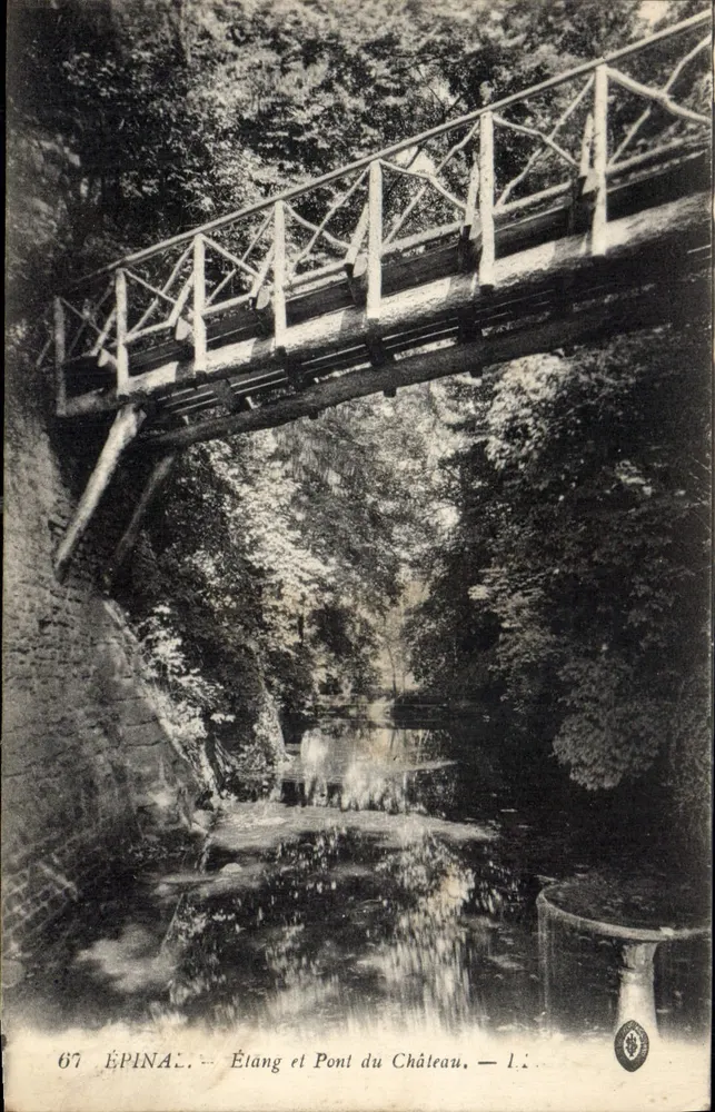 Épinal — Meer en Brug van het Kasteel — Uitgever Levy, n°67 - Voorkant