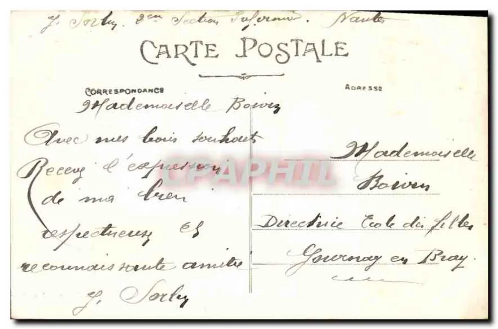 NANTES — Ansicht über die Loire, Ansicht von der Kathedrale — Sammlung Chapeau, Nantes - 3e Imp. 21 - Rückseite