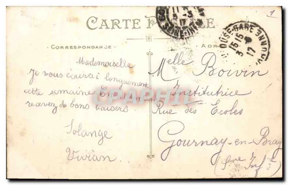 Toulouse — Die Kathedrale und Place Saint-Etienne — unbekannter Verlag, Seriennummer nicht sichtbar - Rückseite