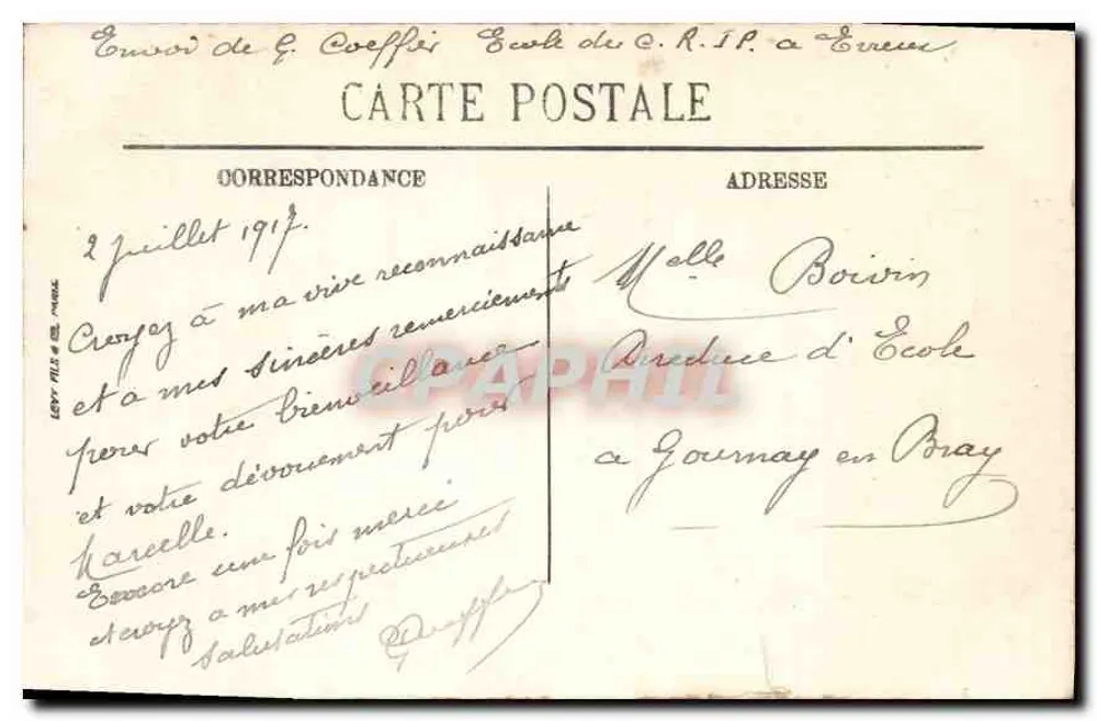 Évreux — Le Jardin des Plantes — La Pelouse — Edition G. Lobigre, Évreux — LL. - Rückseite
