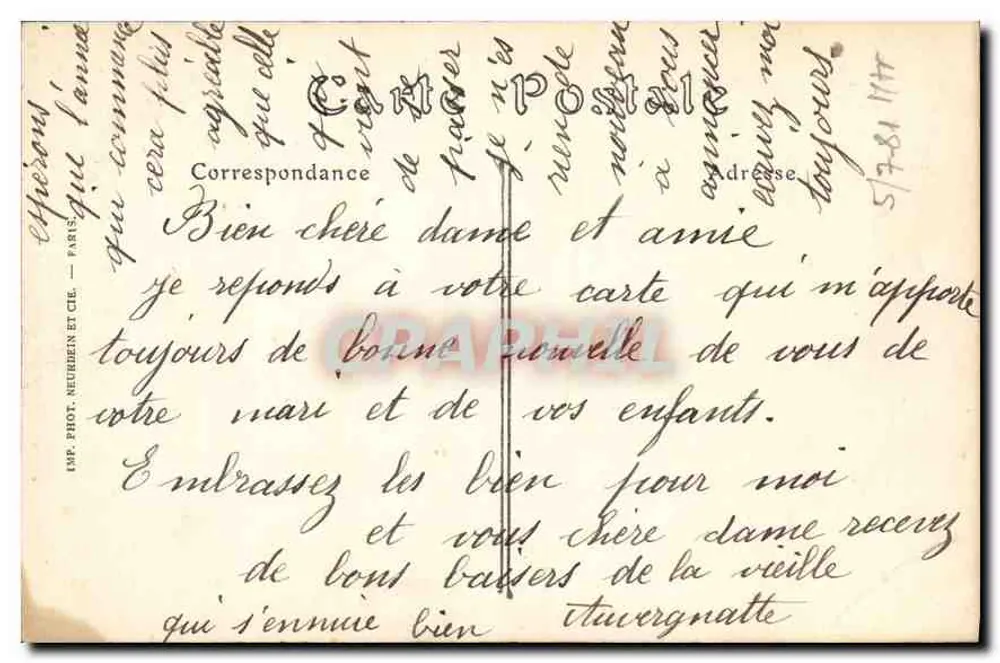 Choisy-le-Roi — Estatua de Rouget de Lisle — ND. Fot. - Reverso