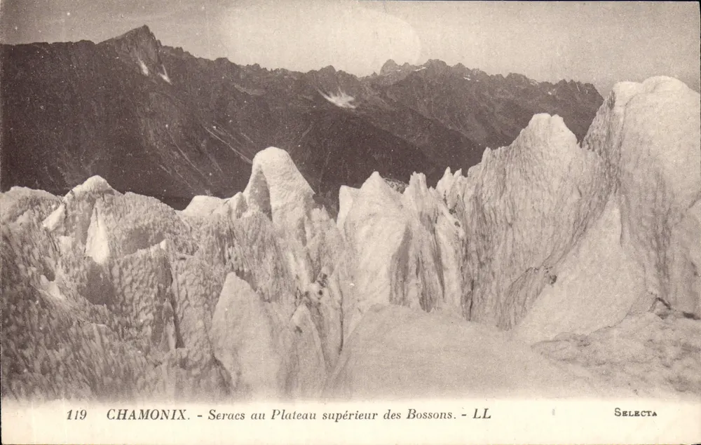 Chamonix - Seracs auf dem oberen Plateau der Bossons - Selecta n°119 - Vorderseite