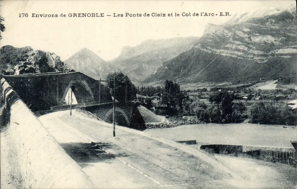 Um GRENOBLE — Die Ponts de Claix und der Col de l'Arc - E.R. - Vorderseite
