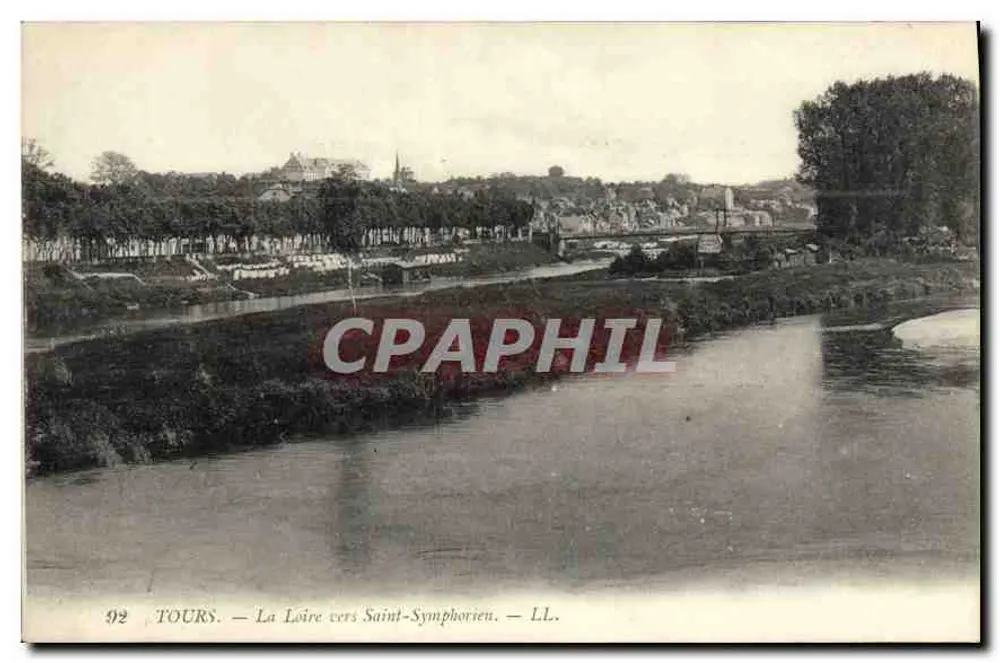 Tours — A Loire em direção a Saint-Symphorien — LL. - Frente