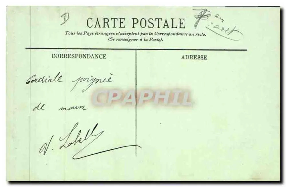 Paris - Das Ministerium für Krieg und Boulevard St-Germain — LL, n° 595 - Rückseite