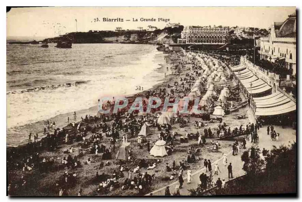 Biarritz — A Grande Praia — Editor: L. Lévy, n°73 - Frente