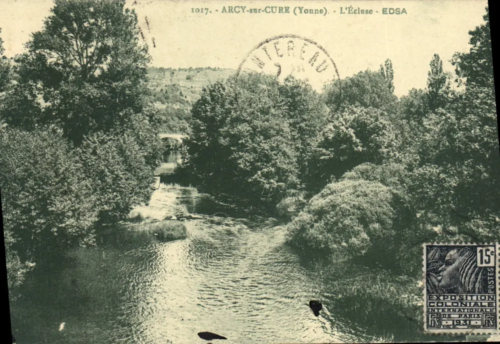Arcy-sur-Cure (Yonne) — L'Écluse — Editore EDSA, n° 1017 - Recto