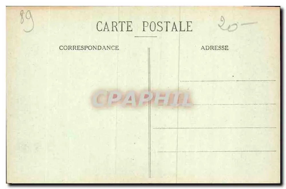 Châtel-Censoir (Yonne) — Kościół - Mała drzwi — Wyd. Satin, fot.-wyd., Clamency - Rewers