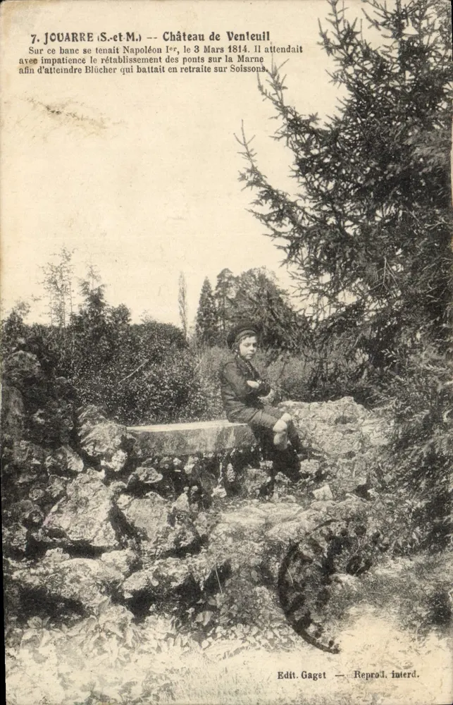 Jouarre (S.-et-M.) — Castelo de Venleuil — Napoleão Iº aguardando Blücher em 1814 — Edição Gagget - Frente