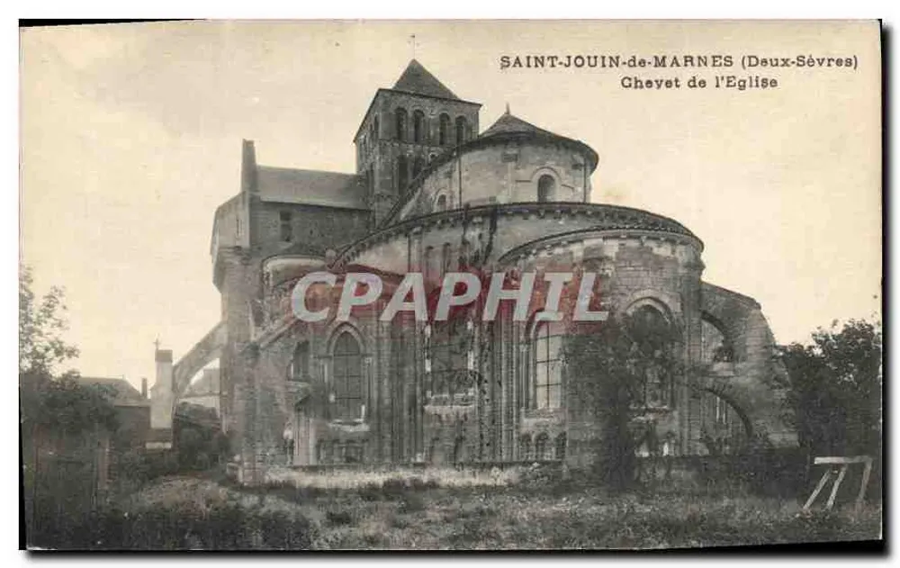 Saint-Jouin-de-Marnes (Deux-Sèvres) — Kirchenschiff — Unbekannter Verlag, Seriennummer 77 - Vorderseite