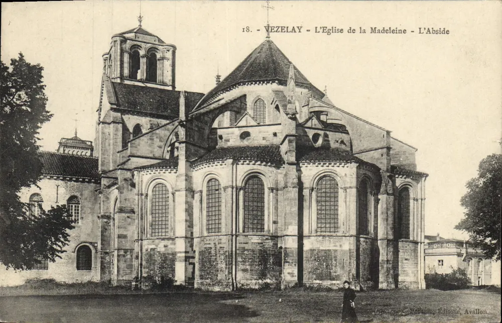Vézelay - A Igreja da Madeleine - A Abside - Frente