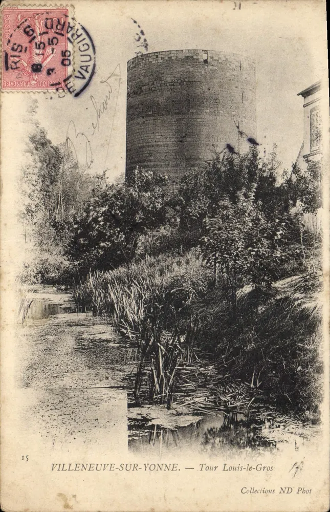 Villeneuve-sur-Yonne — Turm von Louis-le-Gros — Collections ND Phot - Vorderseite