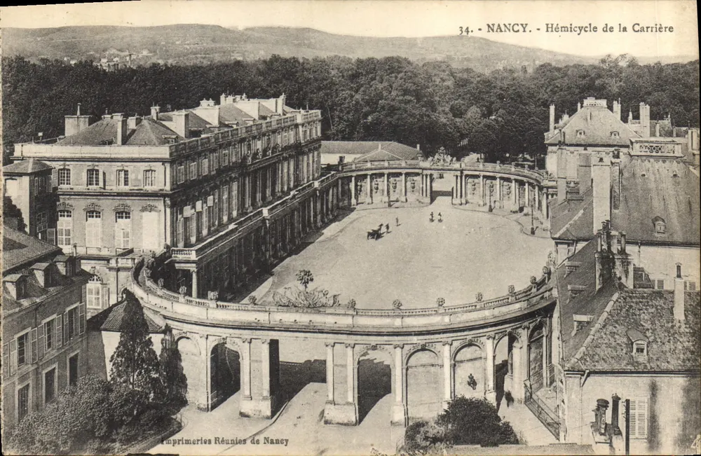 Nancy - Het Hémicycle van de Carrière — Imprimeries Réunies de Nancy, n°34 - Voorkant