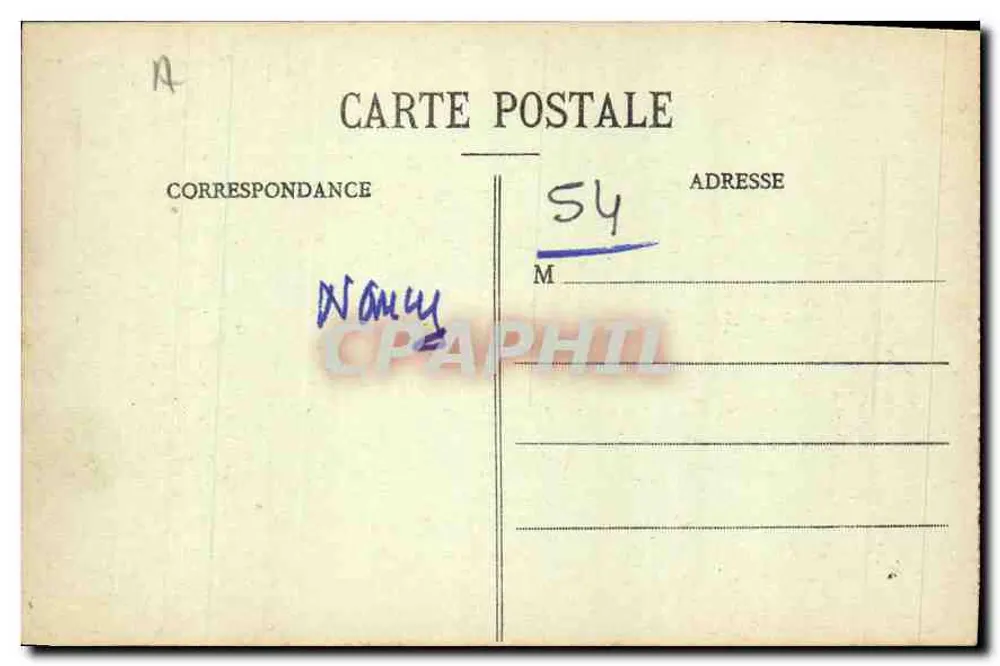 Nancy - Het Hémicycle van de Carrière — Imprimeries Réunies de Nancy, n°34 - Achterkant