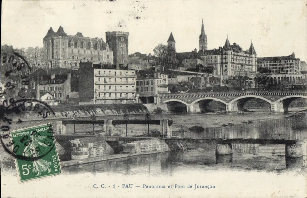 Pau — Panorama e Ponte de Jurançon — C.C. - 1 - Frente