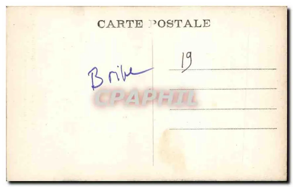 Renaissance-Kamin — Innenraum des Petit Séminaire — Phototypie Bessot et Gujonie, Brive - Rückseite