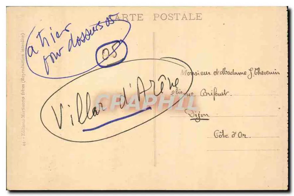 Die Gorges de la Romanche — Route du Lautaret — Éditions Martinarto Frères - Rückseite