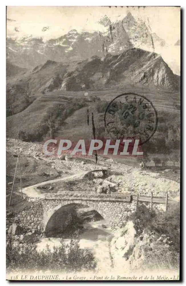 DER DAUPHINÉ - La Grave - Brücke der Romanche und Metije - Vorderseite