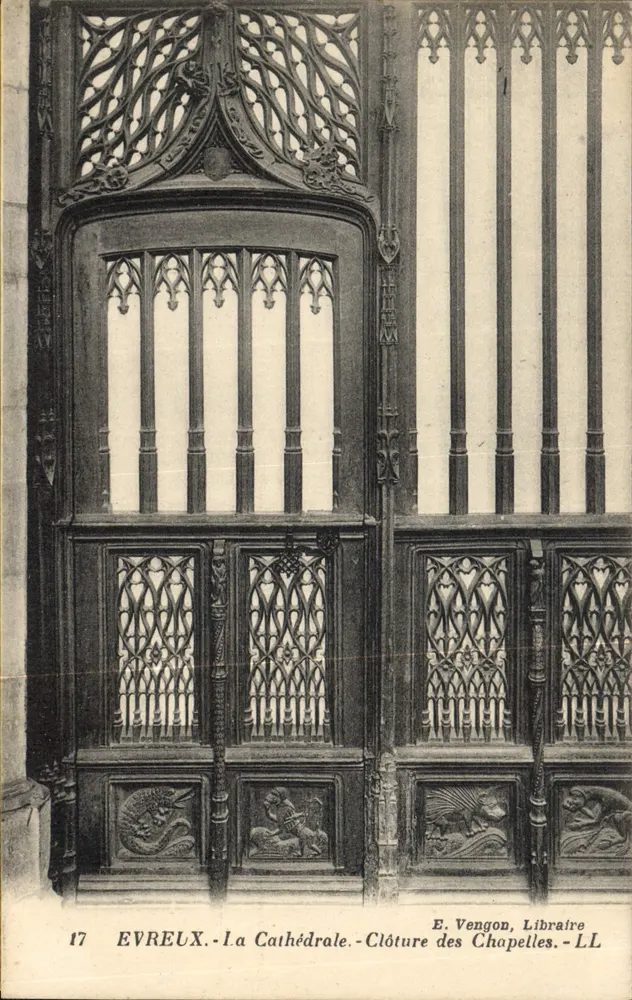 Evreux — Die Kathedrale — Schließung der Kapellen — E. Vengon, Buchhändler - LL - Vorderseite