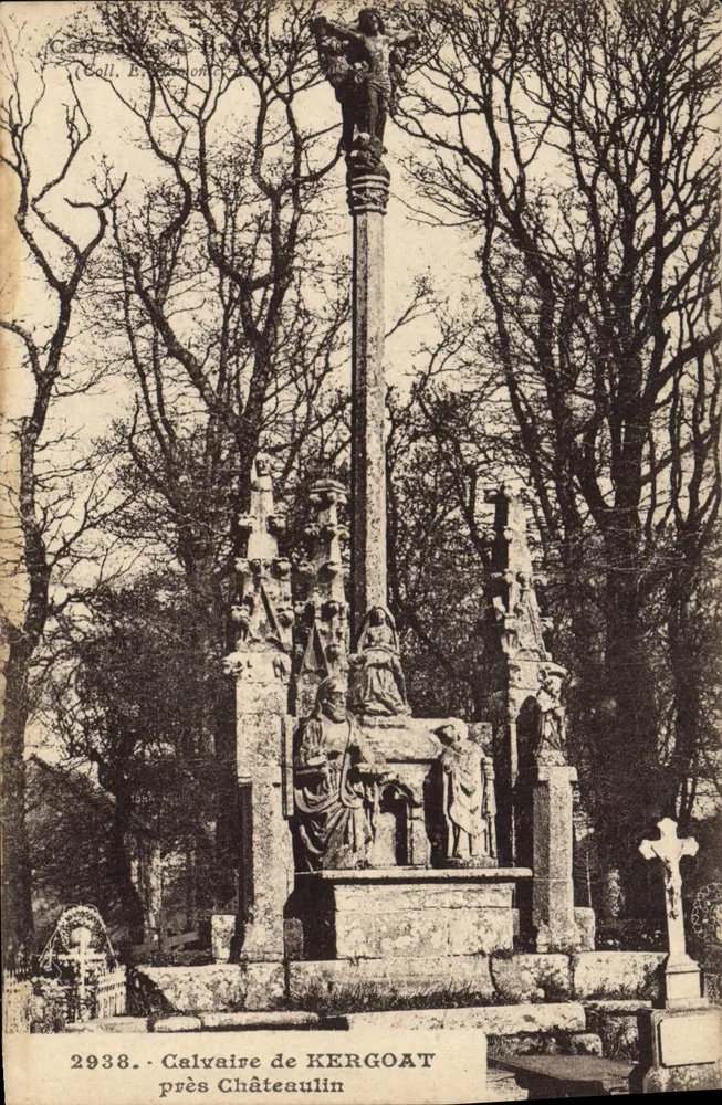 Calvário de KERGOAT perto de Châteaulin — Coleção B. Béchonnet — n° 2938 - Frente
