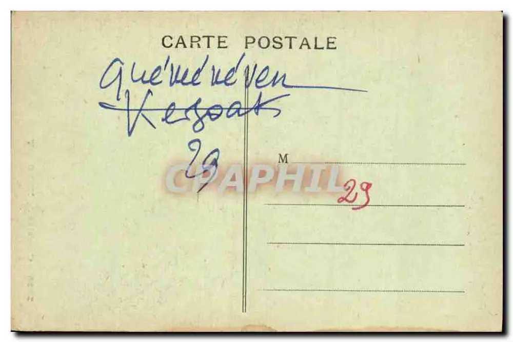 Calvário de KERGOAT perto de Châteaulin — Coleção B. Béchonnet — n° 2938 - Verso
