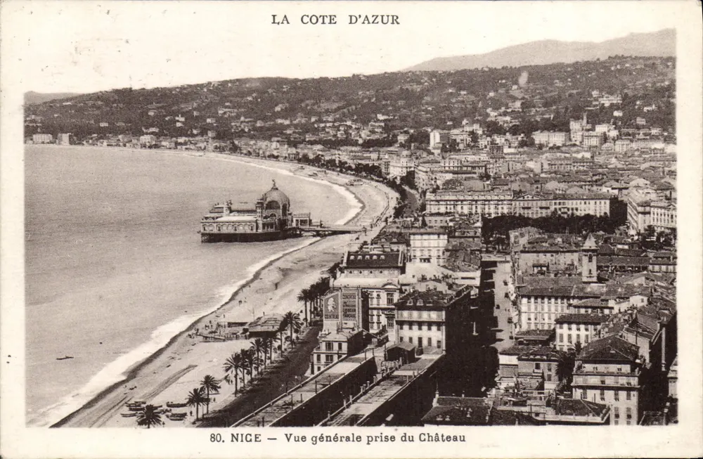 Nice — Allgemeiner Blick vom Schloss aus — Verlag Munier - Vorderseite