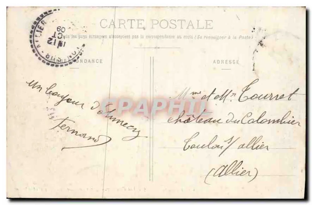 See Annecy - Schloss Monthon St-Bernard und der See — A. Gardet, Annecy, n°94 - Rückseite