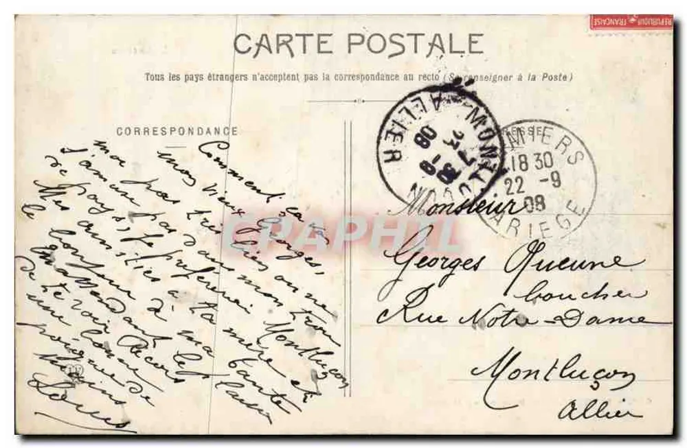 Pamiers - Der Park der Stadtverwaltung — L'Ariège — Phototype Labouche Frères, Toulouse, n° 652 - Rückseite