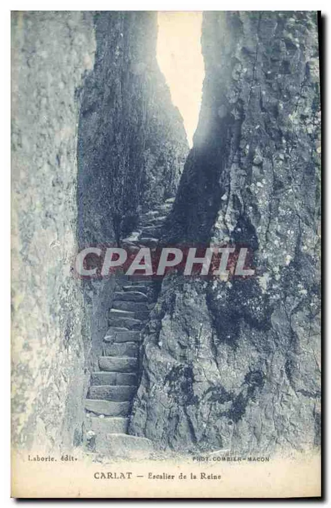 Carlat — Escadaria da Rainha — Laborie édit. - Frente