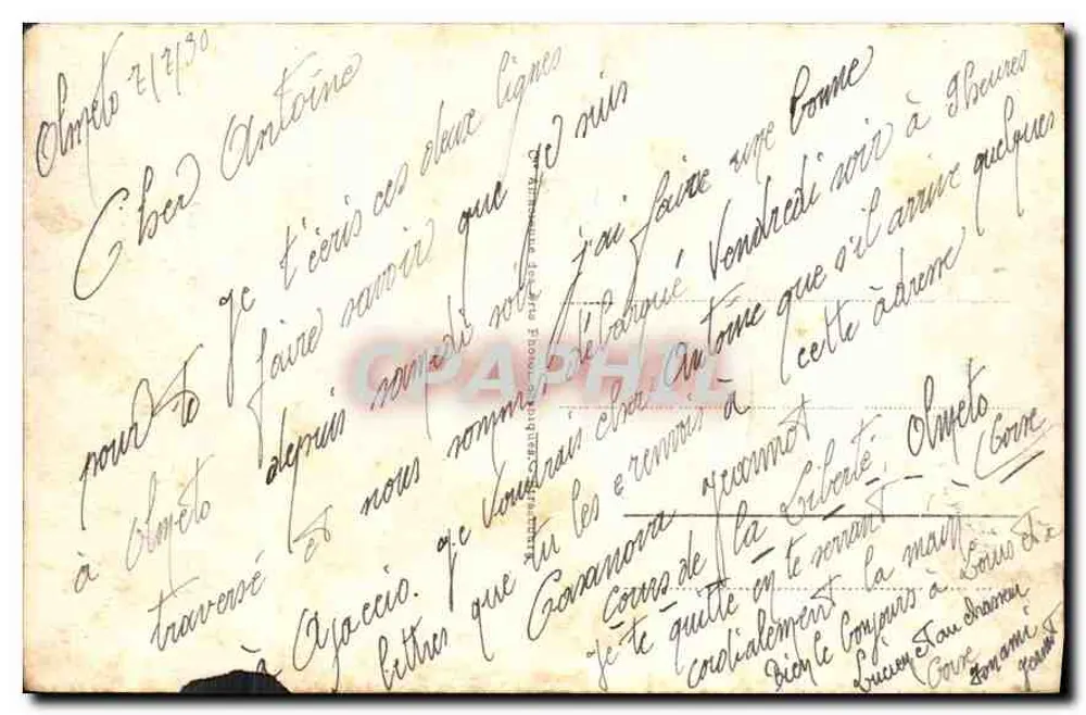 Ajaccio - Ansicht der St-François-Strand und des Viertels der Fremden — unbekannter Verlag, Nr. 23 - Rückseite