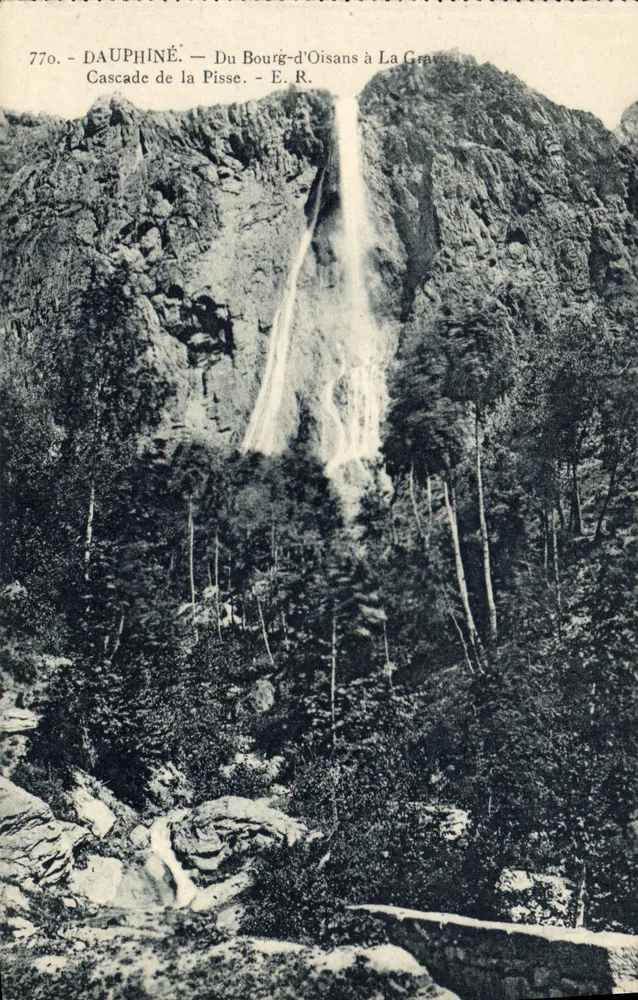 Cachoeira da Pisse — Dauphiné — Do Bourg-d'Oisans a La Grave — E. R. — n° 770 - Frente
