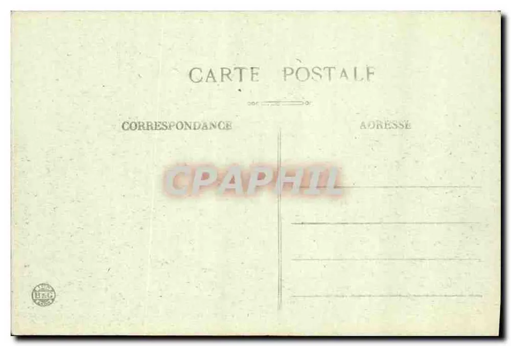 LYON — Ansicht der Place Bellecour, aufgenommen von Fourvière - E.R. - Rückseite