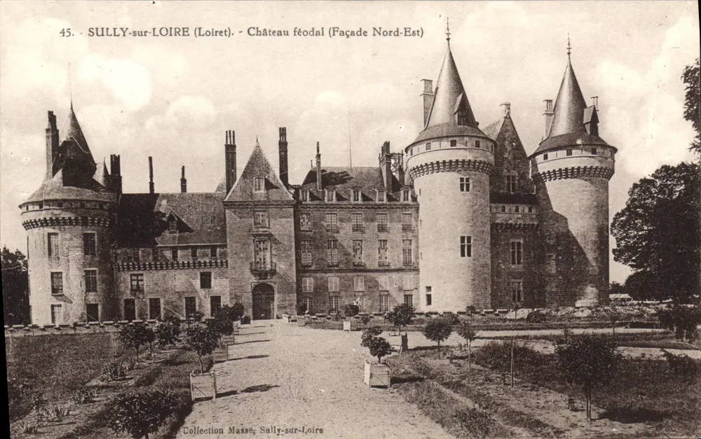 SULLY-sur-LOIRE (Loiret) — Burg (Nordostfassade) — Sammlung Massé, Sully-sur-Loire - Vorderseite