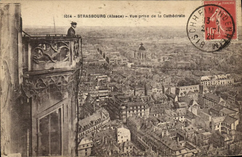 Straßburg (Elsass) — Ansicht vom Dom aus — Elsass-Edition Paulus & Rebat - Vorderseite