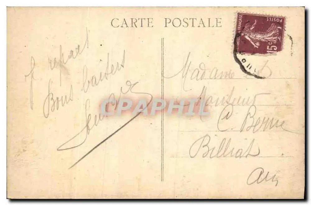 Cherbourg - Das Fort de l'Est bei stürmischem Nordwind — Éditions B. Editeurs Cherbourg, n°171 - Rückseite