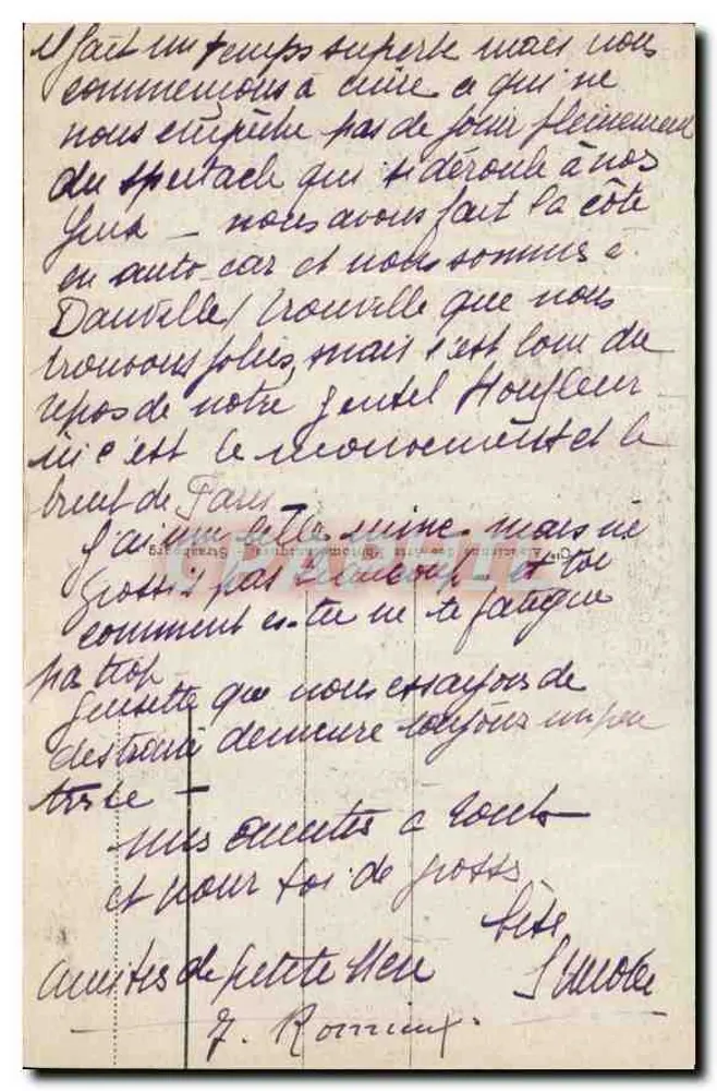 TROUVILLE - Die Wellen an der Mole-Promenade — Verlag: 222 - Rückseite